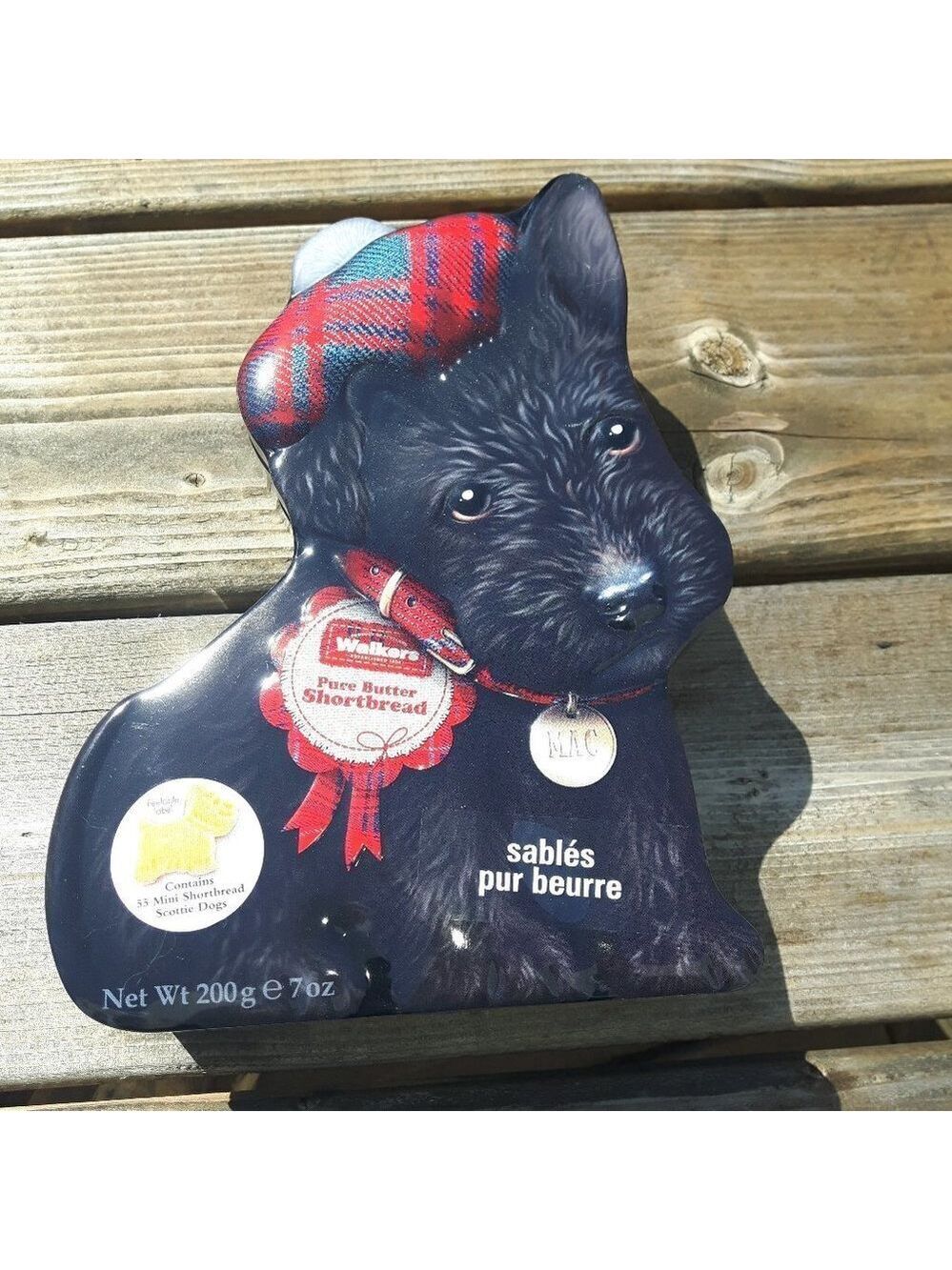 Walkers Shortbread Cookie Tin Empty Scottie Dog